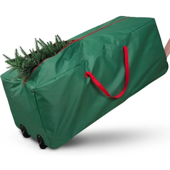 Other - Green rolling bag for Xmas tree storage. Fits up to 7.5 fr disassembled tree.